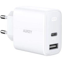 PA-F3S White adowarka sieciowa 2xUSB Power Delivery (1xUSBA + 1xUSB C) 32W 4.8A