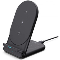 LC-A2 Black adowarka bezprzewodowa 2w1 Qi 10W USB-C