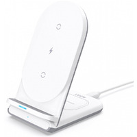 LC-A2 White adowarka bezprzewodowa 2w1 Qi 10W USB-C