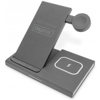 Stacja adujca indukcyjna 3w1 skadana 15W MagSafe + Qi 1m USB Czarna