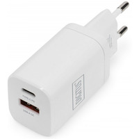 adowarka sieciowa zasilacz 1x USB-A 12W 1x USB-C 18W PD 3.0 max. 30W Biaa