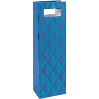 Torebka na alkohol DONAU HOME, laminowana, 12x41, 5x8cm, caoroczna, z rczk, mix wzorw