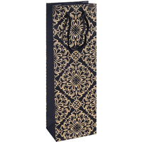 Torebka na alkohol DONAU HOME, laminowana, 12x35, 5x8cm, caoroczna, sznurek, mix wzorw