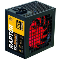 Zasilacz ATX Raptor 800W Bronze 80+, Single Raill, DC-DC Zasilacz spenia wymagania norm 80 PLUS Bronze, Stabilna moc ciga 800W - maksymalna moc