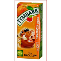 Sok TYMBARK pomaraczowy 0.2l 200ml Kartonik (27 w zgrzewce)