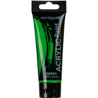 Farba akrylowa KEYROAD, 75ml, tubka, zielona