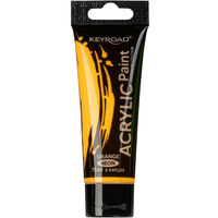 Farba akrylowa KEYROAD, neonowa, 75ml, tubka, pomaraczowa