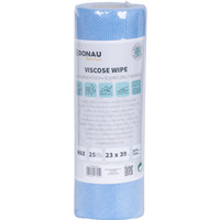 cierka DONAU HOME, z wiskoz 70%, rolka, max, 23x39cm, 25 listkw, niebieska