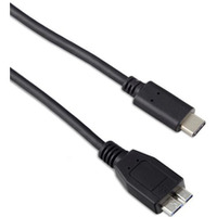 Kabel 1m USB-C to USB-MicroB 3.1 Gen2 (10 Gbps 3 A) Black