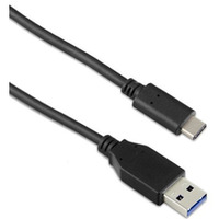 Kabel 1m USB-C to USB-A 3.1 Gen2 (10 Gbps 5A) Black