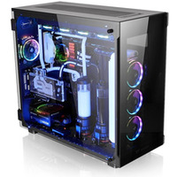 Obudowa View 91 RGB Riing Tempered Glass XL-ATX Super Tower - Czarna