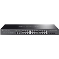 Przecznik zarzdzalny Omada 24-PortGb Stackable Lite L3 with 4 PORT: 24 Gigabit RJ45 Ports, 4 10G SFP+ Slots, RJ45/USB Type C Console Port