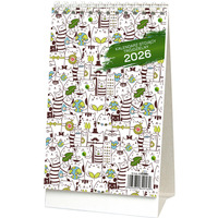 Kalendarz stojcy trojdzielny KB038B mix 2026 WOKӣ NAS