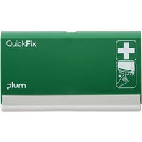 Dozownik na plastry PLUM QuickFix, pusty, do montau na cianie, zielony
