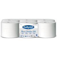 Papier toaletowy BulkySoft centralnego dozowania, 2 warstwy, kolor biay, celuloza, dugo roli 200m., 6 rolek, 65902