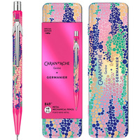 Owek mechaniczny CARAN D'ACHE 844 Germanier, 0, 5mm, w pudeku, rowy neonowy