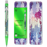 Owek mechaniczny CARAN D'ACHE 844 Germanier, 0, 5mm, w pudeku, zielony neonowy