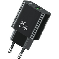 adowarka sieciowa 25W 1xUSB-C 1xUSB-A Fast Charging Czarna