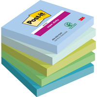 Karteczki samoprzylepne 5 bloczkw / 90 karteczek paleta Oasis 76x76mm SUPER STICKY 7100258898 POST-IT