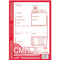 800-1 CMR Midzynarodowy list przewozowy (1+3), A4 80 kartek, MICHALCZYK&PROKOP