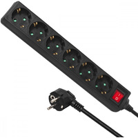 Listwa zasilająca 5m 6 gniazd z wyłącznikiem MCE195G