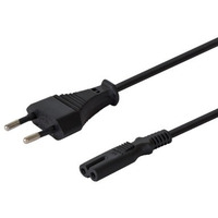 Kabel zasilający płaski ósemka 2pin, 1, 8m, CL-100