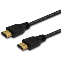 Kabel HDMI (M) 2m, czarny, złote końcówki, v1.4 high speed, ethernet/3D wielopak 10 szt., CL-05