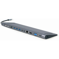 Hub USB-C HDMI GbE 3xUSB 3.1 2xUSB 2.0 2xUSB-C USB-C PD Card VGA
