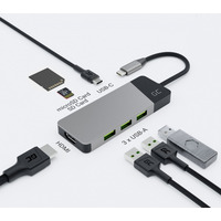 Hub adapter USB-C Connect 3xUSB 3.1 HDMI 4K 60Hz USB-C PD 85W