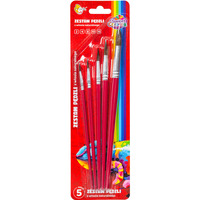 Zestaw pdzli 5 sztuk z wosia naturalnego nr: 2, 4, 8, 10, 16 Sweet Colours 60751 OTOCKI