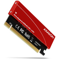 PCEM2-S Adapter wewntrzny PCIe x16, 1x M.2 NVMe M-key slot aluminiowa osona
