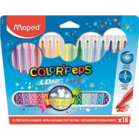 Flamastry trjktne 18kolorw COLORPEPS 845021 MAPED