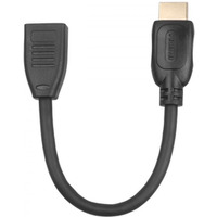 Kabel HDMI F-M 15 cm v2.0. przedłużacz