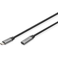 Kabel przeduajcy USB 3.0 60W/5Gbps Typ USB C/USB C M/ 1m Czarny