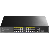 Przecznik FS1018PS1 16xFE PoE+ 200W 1xSFP