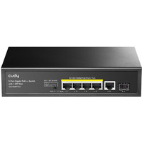 Przecznik GS1005PTS1 5xGE PoE+ 1xSFP 120W