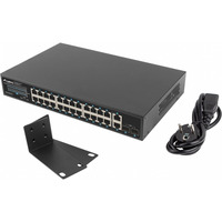 Switch 24x1GB POE+ 2xGB 2x rack 19´´ gigabit ethernet 250W