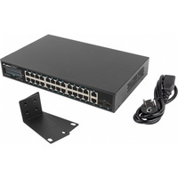 Switch 24x1GB POE+ 2xGB 2xSFP rack 19´´ gigabit ethernet 360W