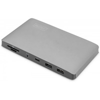 Stacja dokujca USB-C 11-portw z Thunderbolt 3, 8K 30Hz, PD 3.0, RJ45, Aluminiowa
