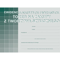 S-200-3 Ewidencja nabytych i wydanych toreb na zakupy z tworzyw sztucznych A5 MICHALCZYK I PROKOP