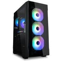 Obudowa I3 Neo TG Mid Tower RGB 4xwentylator, czarna