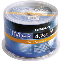 Pyta OMEGA DVD+R 4, 7GB 16X CAKE (50) OMD1650+ -a