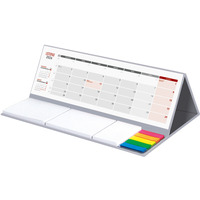 Kalendarz z notesem MAXI miesi�czny KB062B szary 2026 WOKӣ NAS