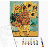 Malowanie po numerach BRUSHME, 40x50 cm, Słoneczniki Van Gogh, 1 szt., w pudełku