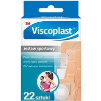 Plastry VISCOPLAST Sportowy, 3 rodzaje, 6 rozmiarw, 22szt