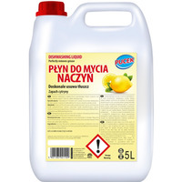 Pyn do mycia naczy PUCEK, cytrynowy, 5l