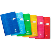 Zeszyt A5 32 kartki, linia podw�jna kolorowa, papier 90g, mix kolor�w CLAIREFONTAINE 63549AMXC