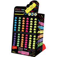 Zakrelacz KEYROAD Fluo, 72 szt., display, mix kolorw
