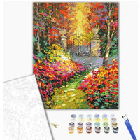 Malowanie po numerach BRUSHME, 40x50 cm, jesienny park, 1 szt., w pudełku