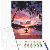 Malowanie po numerach BRUSHME, 40x50 cm, niebia�ska satysfakcja, 1 szt., w pude�ku